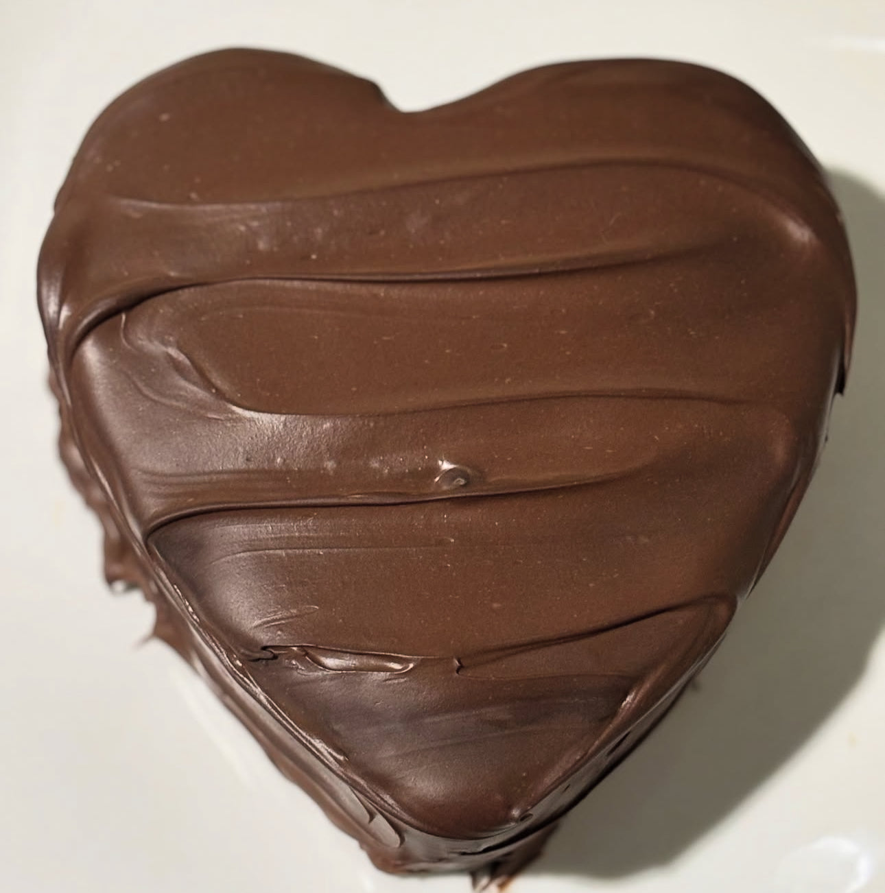 Choc chip zucchini cake with chocolate ganache  - "Heart Shape"