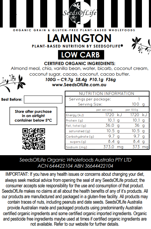 LOW CARB LAMINGTON x 6