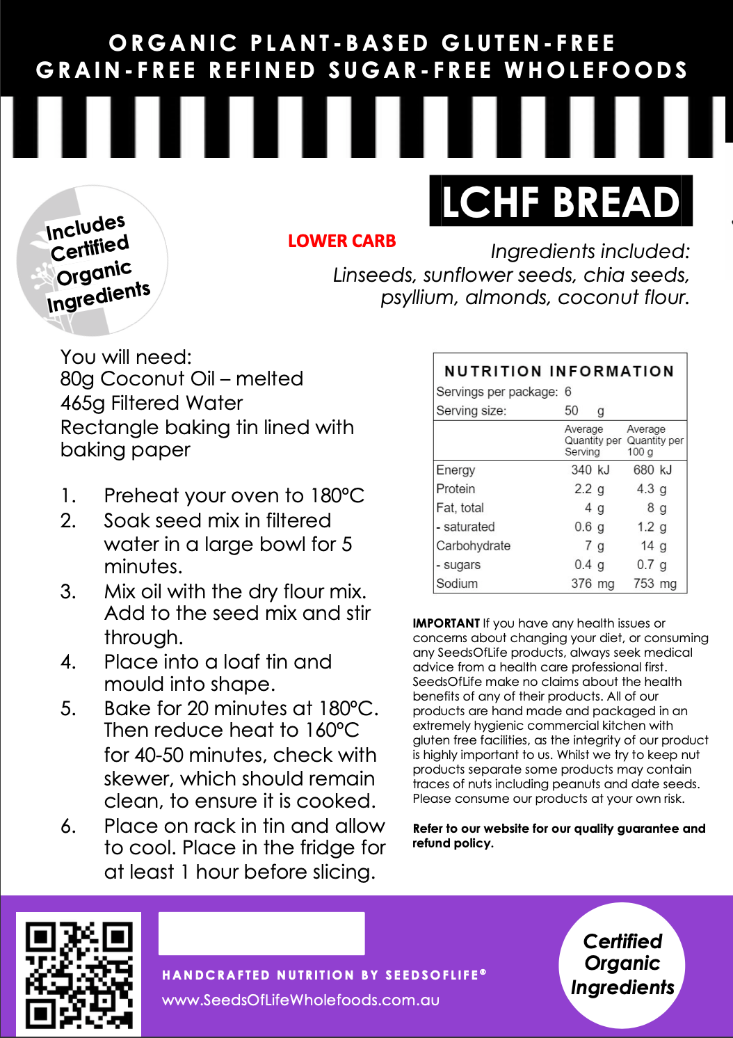 PREMIX LCHF BREAD, PIZZA BASE