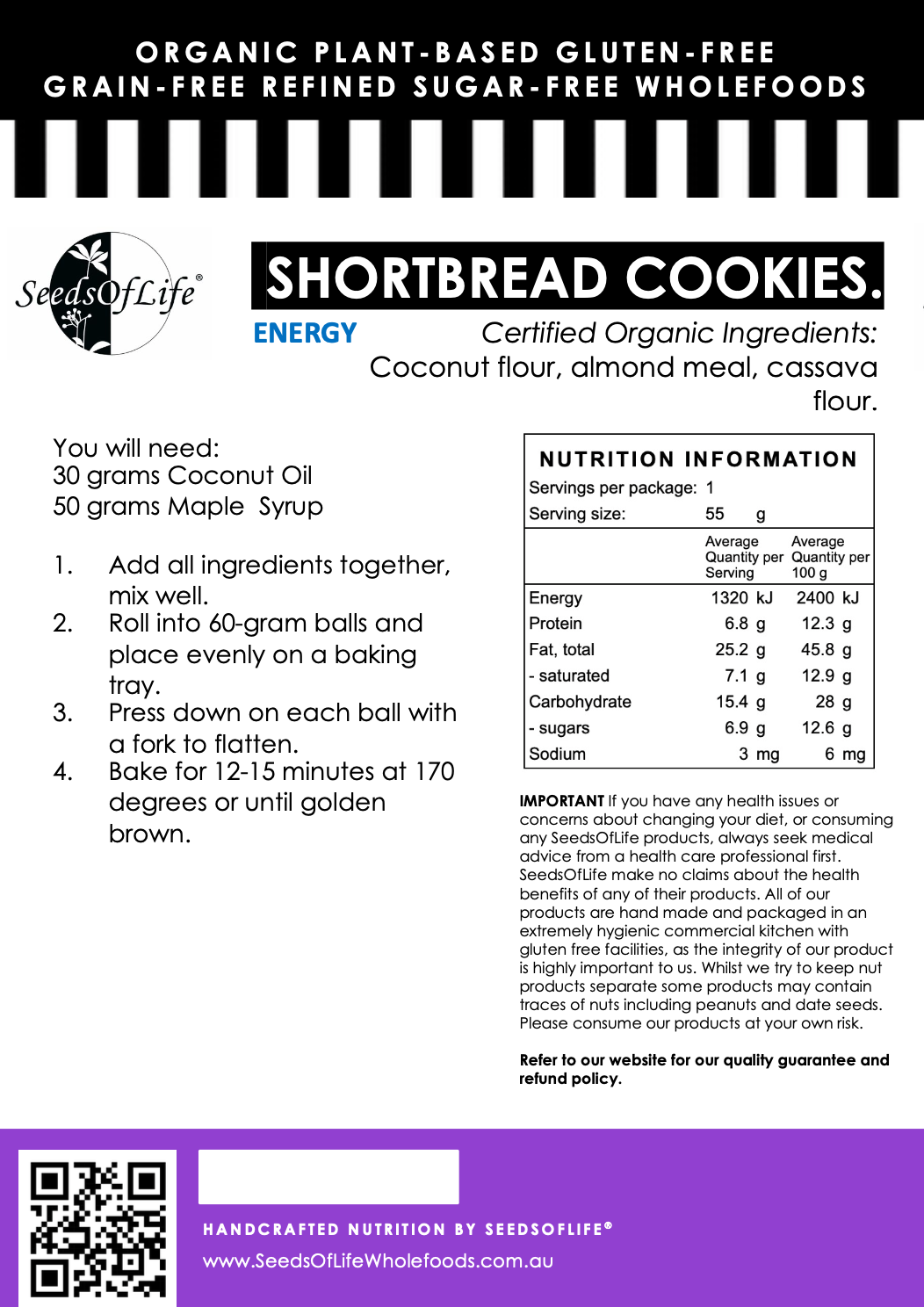 PREMIX SHORTBREAD COOKIES & SWEET PIE CRUST