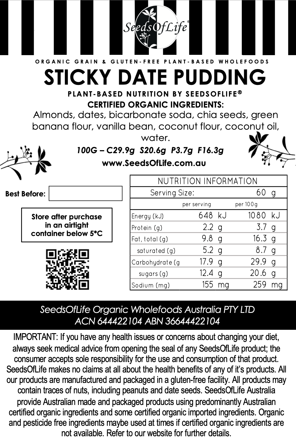STICKY DATE MUFFIN x 3