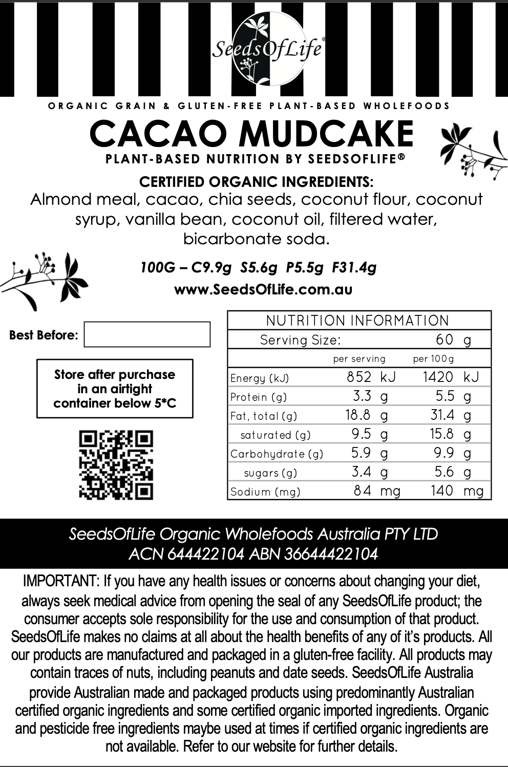 LOW CARB CACAO MUDCAKE