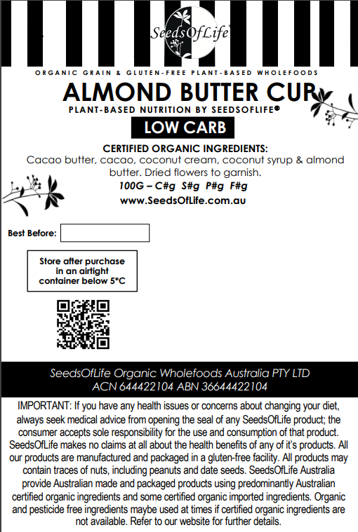 ALMOND BUTTER CUPS 80g