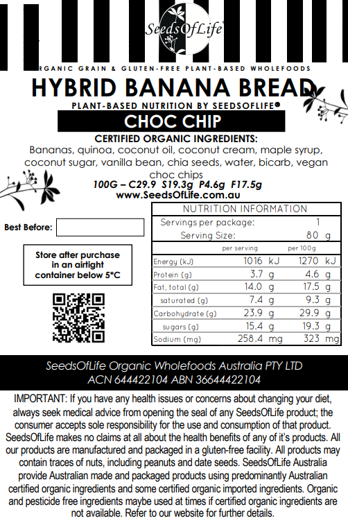 HYBRID CHOC CHIP BANANA BROWNIE
