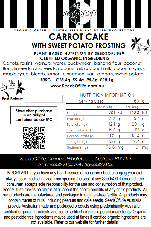 CARROT CAKE WITH SWEET POTATO FROSTING