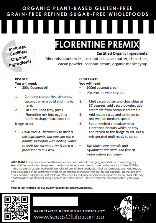 PREMIX FLORENTINE BISCUIT