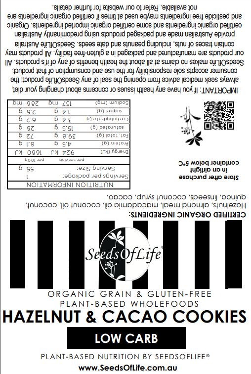 LOW CARB HAZELNUT CACAO COOKIE
