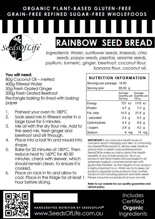 PREMIX RAINBOW SEED BREAD & PIZZA BASE