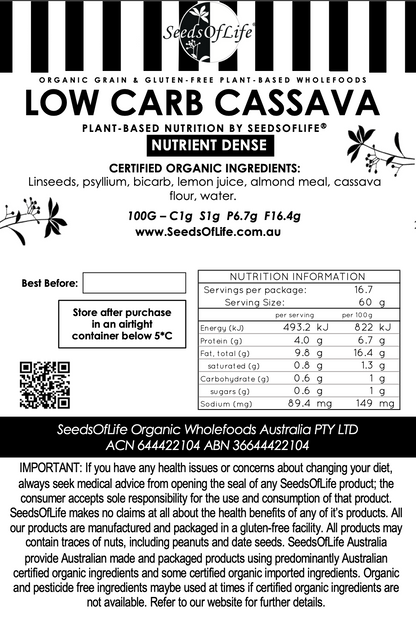 LOW CARB CASSAVA BREAD