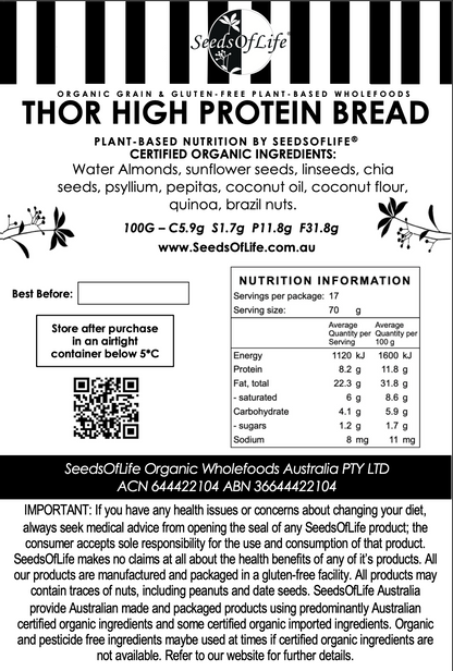 SEEDSOFLIFE HIGH PROTEIN THOR 1kg