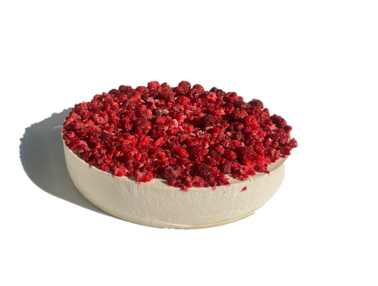 RASPBERRY MACABERRY RAW CAKE