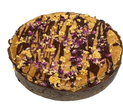 BAKED DAIRYFREE CHEESECAKE WITH NY COOKIE & CHOC BROWNIE FILLING