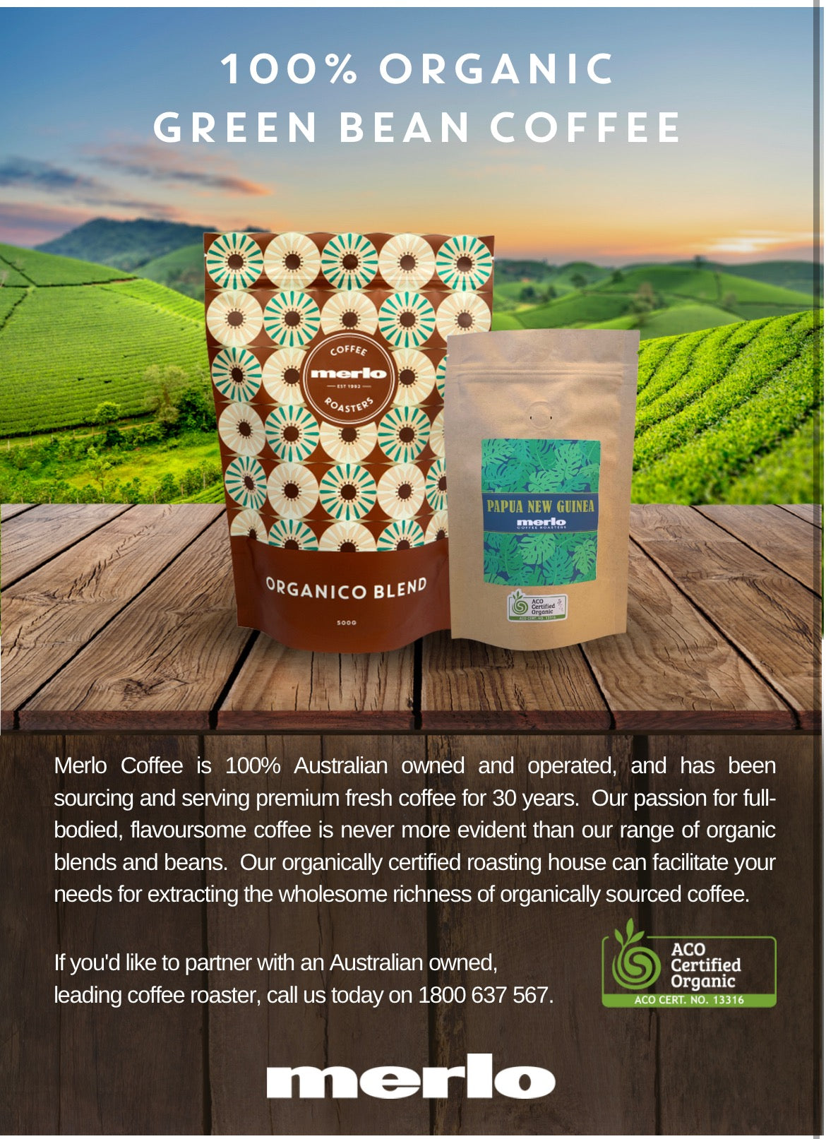 SEEDSOFLIFE GREEN COFFEE BEANS- Roasted by Merlo Coffee
