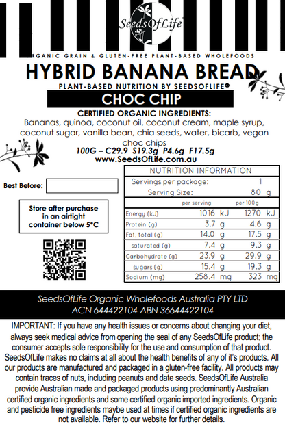 HYBRID CHOC CHIP BANANA BREAD