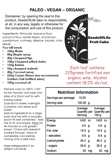 PREMIX CHRISTMAS FRUIT CAKE