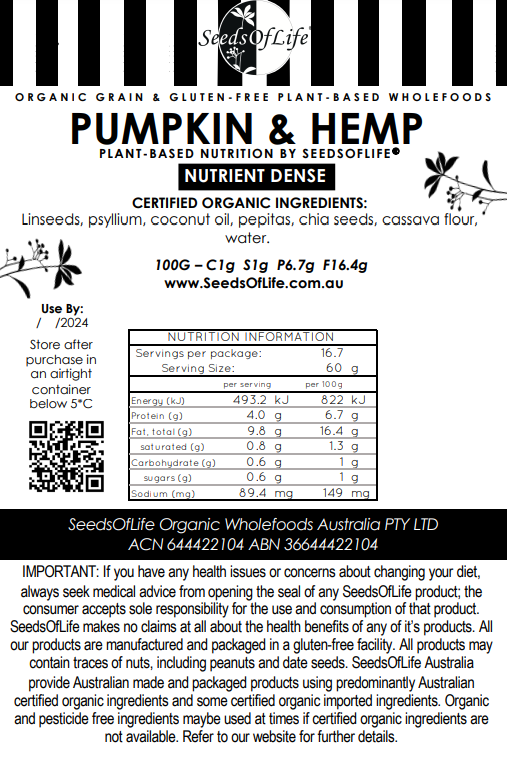 PUMPKIN & HEMP CAKE