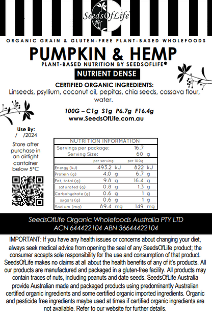 PUMPKIN & HEMP CAKE